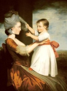 Elizabeth Mortlock and her son - John Downman (1779)