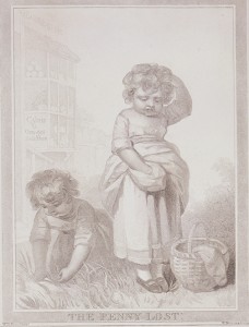 William Nutter, after William Redmore Bigg, 'The Penny Lost', England, 1803. Museum no. 28427.7