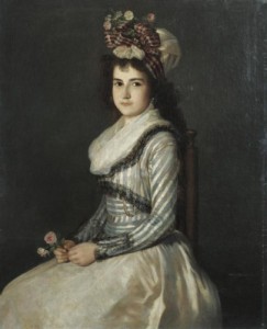 Portrait-of-a-Young-Woman-Holding-Two-Roses.-Colección-particular.-Obra-de-Agustín-Esteve-y-Marqués-406x500